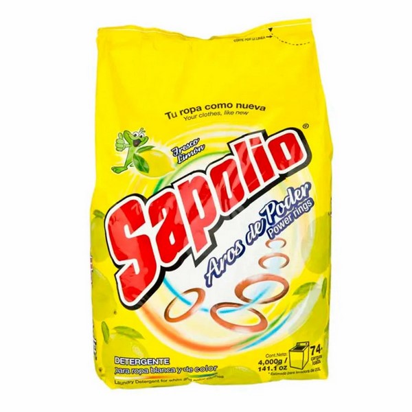 Detergente Sapolio Bebe Limon Flores X 4 Kg Entel Cooperativa