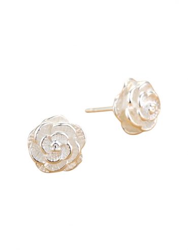 Aretes de plata Italiana flor 2