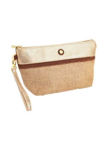 Clutch Frida color Dorado Coquito