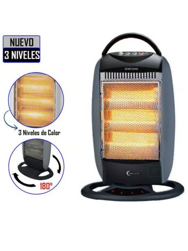 Calefactor Calentador Eléctrico Halógeno Control TCH-020